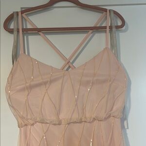 Elegant Pink Sequin Dress